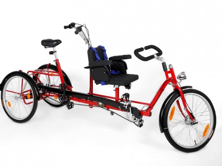 Rowery trójkołowe tandem (składane, 24")